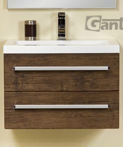 Vanity Unit Focus 60cm/2 + Basin CLEVER 60cm Antique Wood