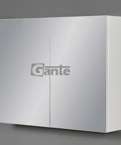 white bathroom cabinet with mirror