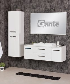 Vanity Unit Focus 120cm/2 + Basin LIV 60cm White