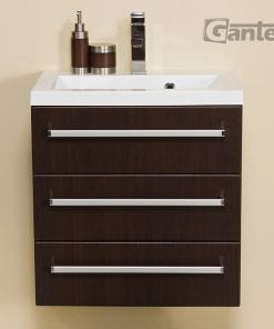 Vanity Unit Focus 60cm/3 + Basin CLEVER 60cm Wenge