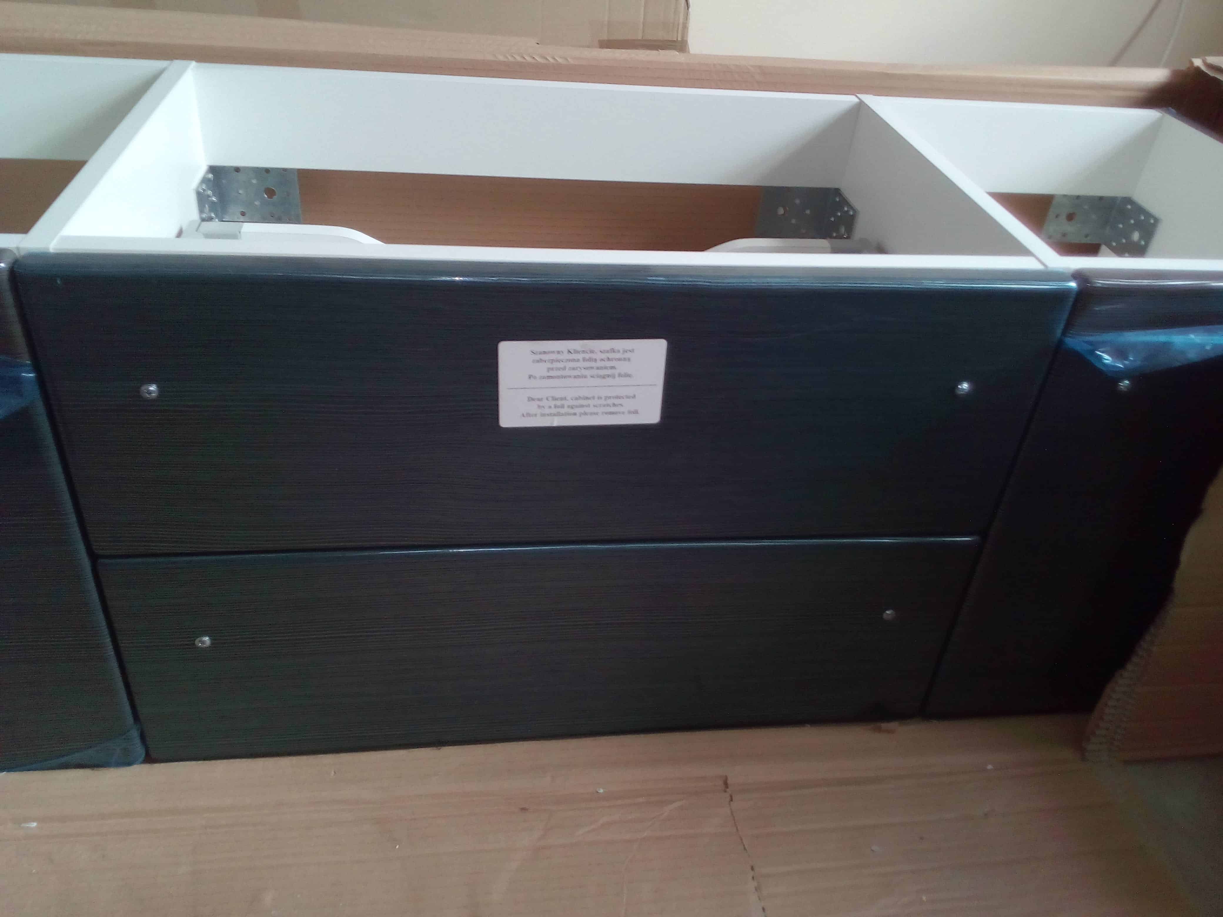 Vanity unit in a box