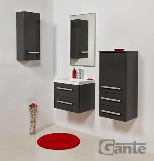 Vanity Unit Focus 50cm/2 + Basin CLEVER 50cm Grey - Image 4