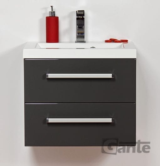 Vanity Unit Focus 50cm/2 + Basin CLEVER 50cm Grey