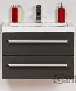 Vanity Unit Focus 60cm/2 + Basin CLEVER 60cm Grey