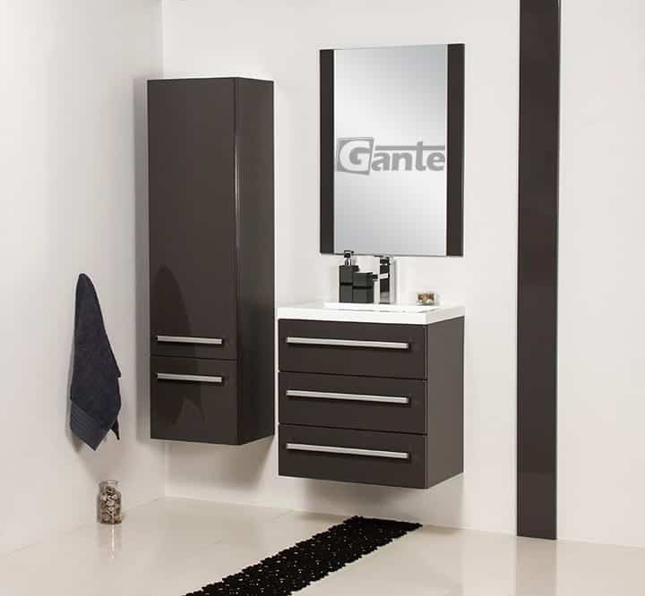Vanity Unit Focus 60cm/3 + Basin CLEVER 60cm Grey - Image 4
