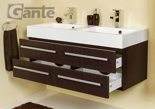Vanity Unit Focus 120cm/4 + Double Basin UFKS 120cm Wenge - Image 3