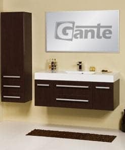 Vanity Unit Focus 120cm/2/2 + Basin NELA 120cm Wenge