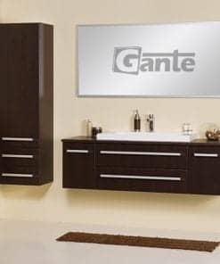 Vanity Unit Focus 140cm/2 + Basin LIV 80cm Wenge