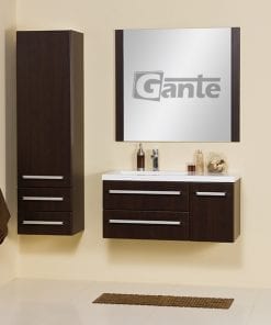 Vanity Unit Focus 90cm/2 + Basin CLEVER 90cm Wenge