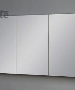 white cabinet with mirror