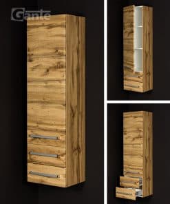 Tall storage unit oak