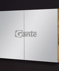 bathroom press with mirror oak