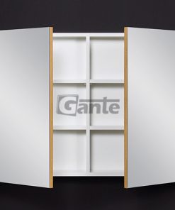 bathroom press with mirror oak