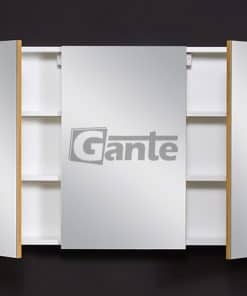 bathroom press with mirror oak