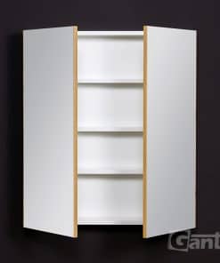 Oak bathroom cabinet with mirror