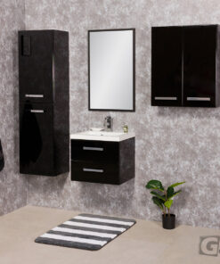 Black vanity unit 50cm