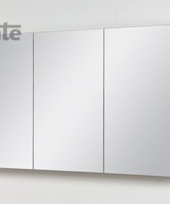 bathroom press with mirror, black