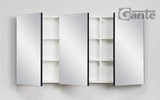 Bathroom Cabinet Focus 65/120cm, Black with Mirror - Image 2