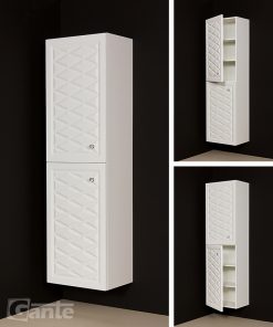 tall storage unit white