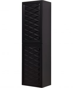 tall storage unit black