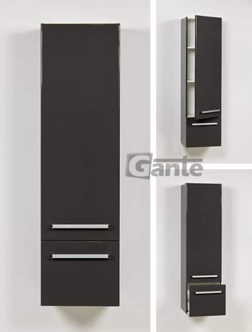 tall storage unit grey