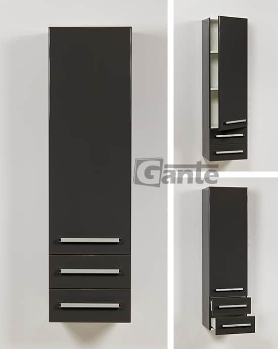 tall storage unit grey