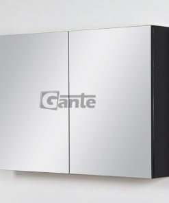 bathroom press black with mirror