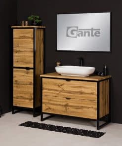 Vanity unit loft style in oak