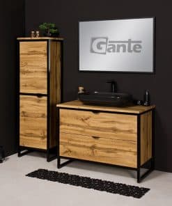 Vanity unit loft style in oak