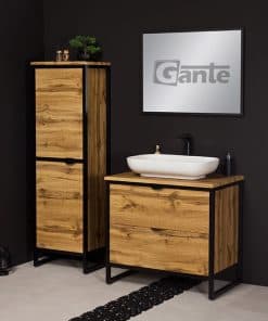 Vanity unit in oak