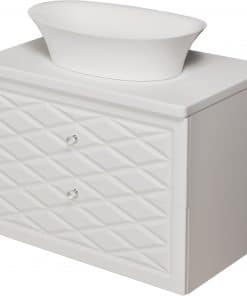 vanity unit white matt