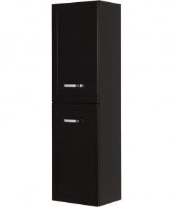 tall storage unit black matt