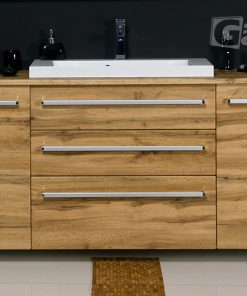 140 cm vanity unit in oak