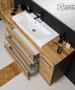 140 cm vanity unit in oak