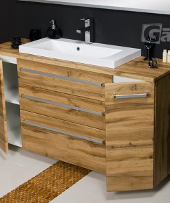 140 cm vanity unit in oak