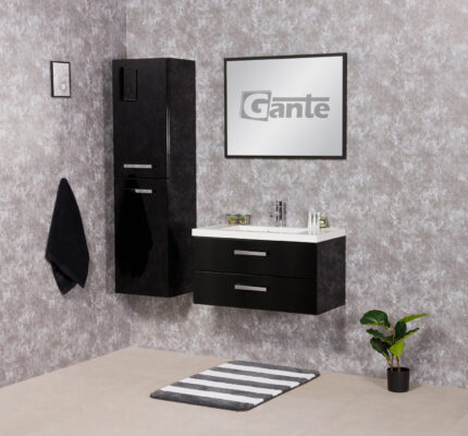 80cm black vanity Limerick