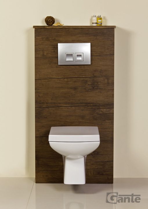 toilet cover in antique wood