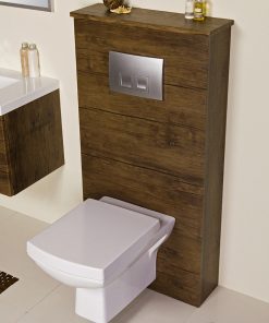 toilet cover in antique wood