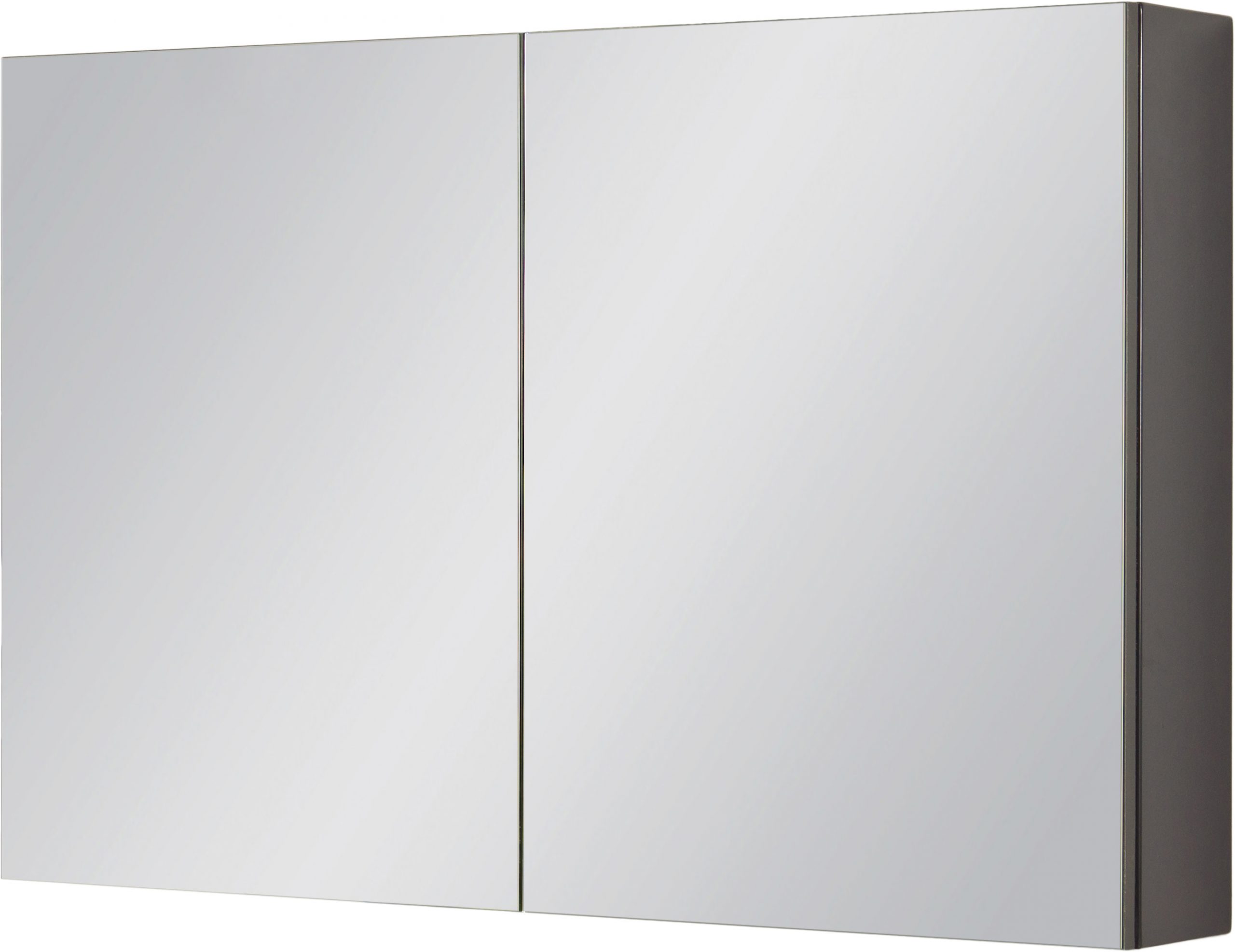 bathroom cabinet with mirror, grey