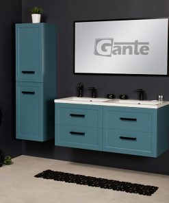 120 cm blue vanity unit, double sink