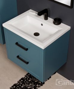 blue vanity unit 60cm