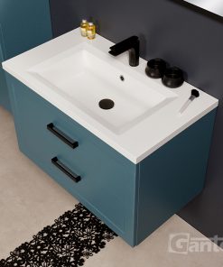 blue vanity unit 80cm