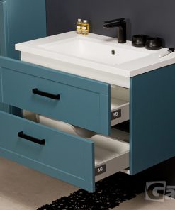 blue vanity unit 80cm