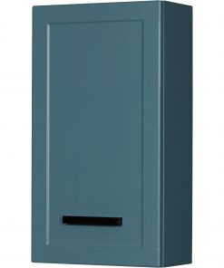 blue bathroom cabinet