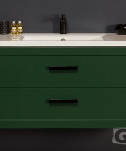 100cm green vanity unit