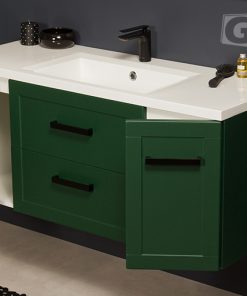 120 cm vanity unit in green