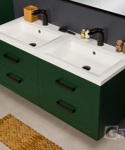 green vanity unit 120cm