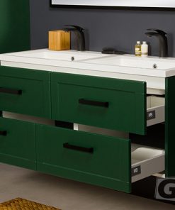 green vanity unit 120cm