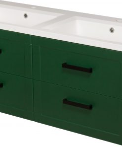 green vanity unit 120cm