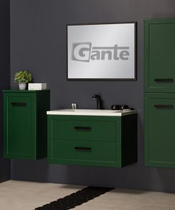 80cm green vanity unit